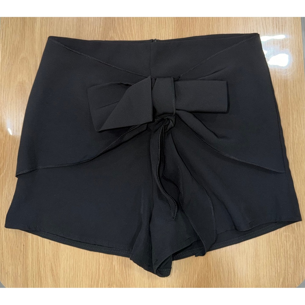 Boohoo High Waisted Bow Front Mini Skirt